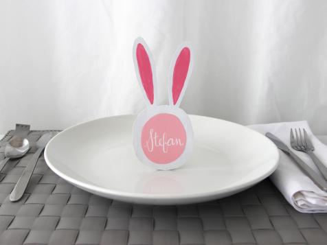 Easy-to-Make Easter Bunny Place Cards