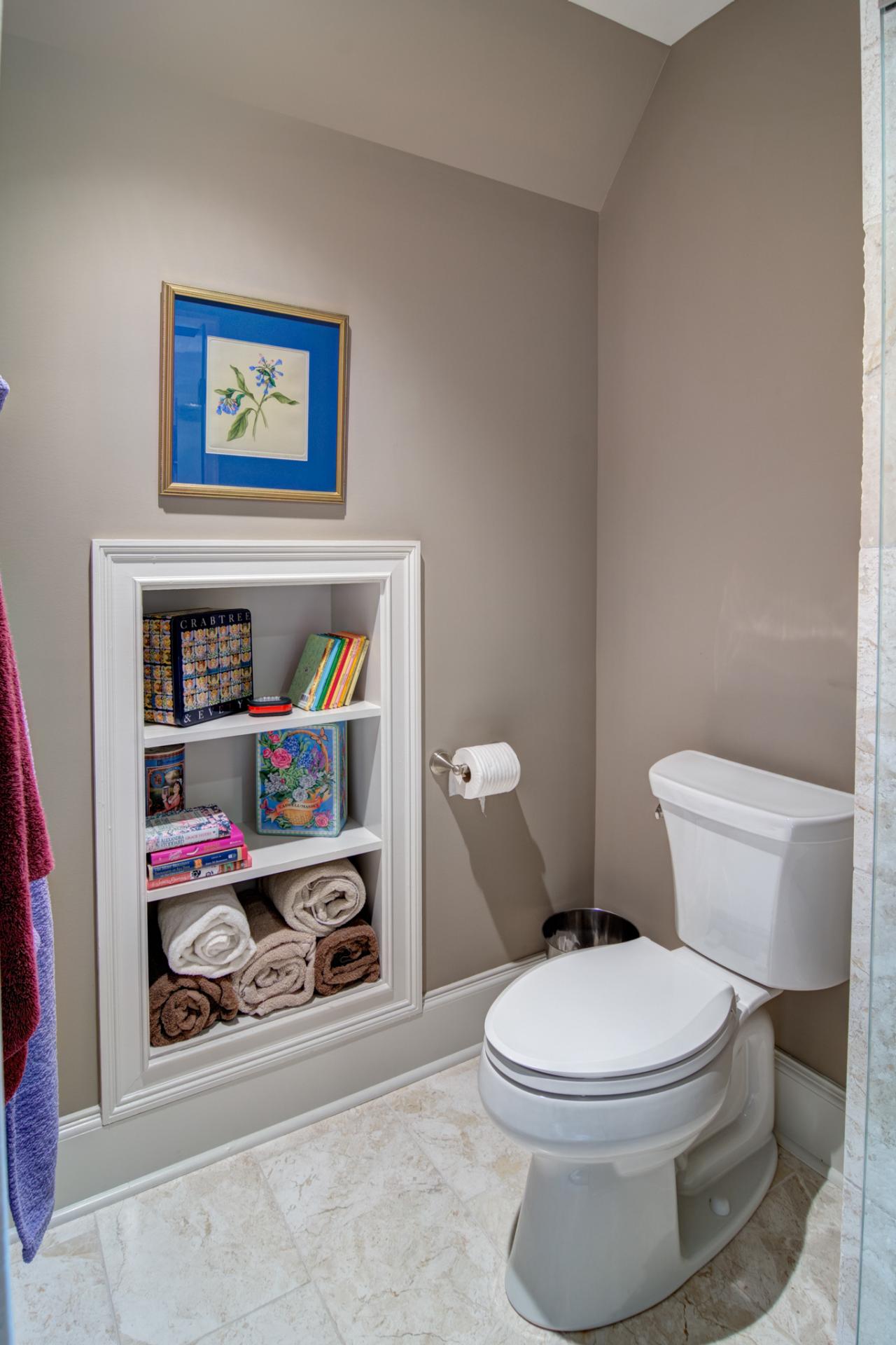 in wall shelves bathroom