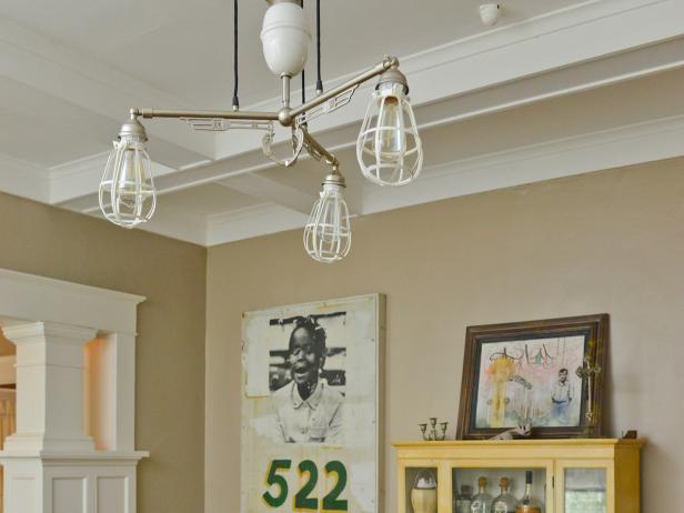 mission style dining room chandelier