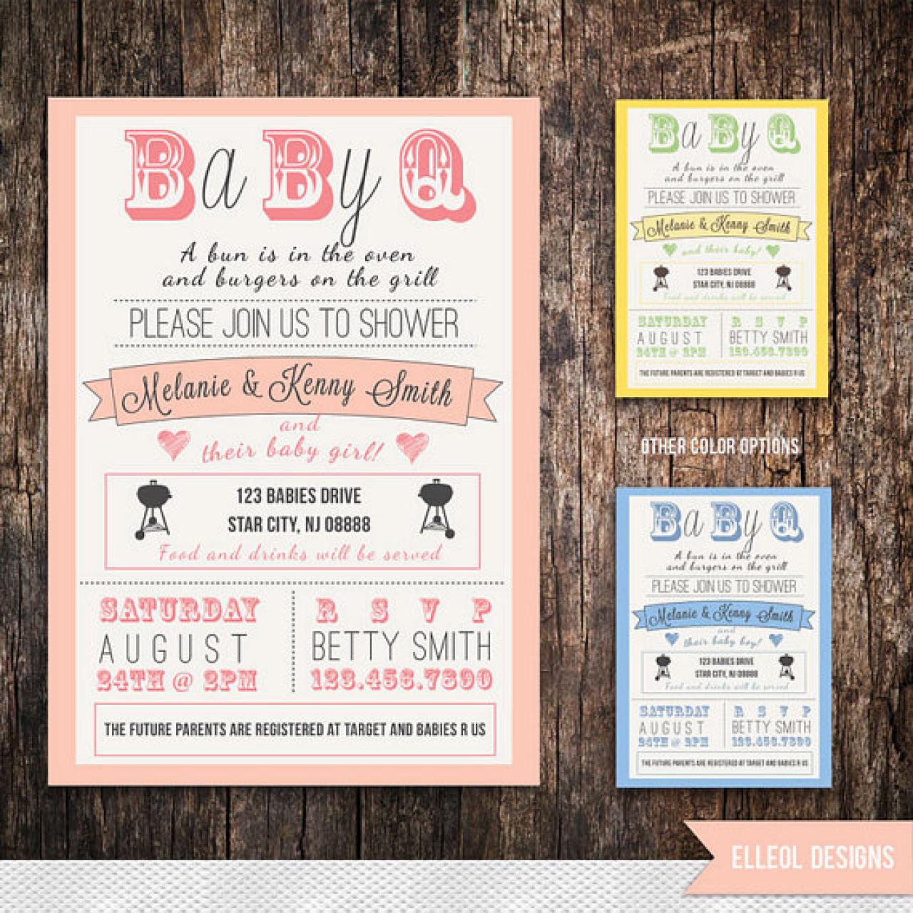 funny couples baby shower invitations