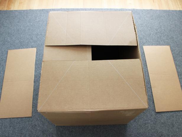 How To Make A Weatherproof Cardboard Box Fort - Diy Light Up Letters Cardboard Box