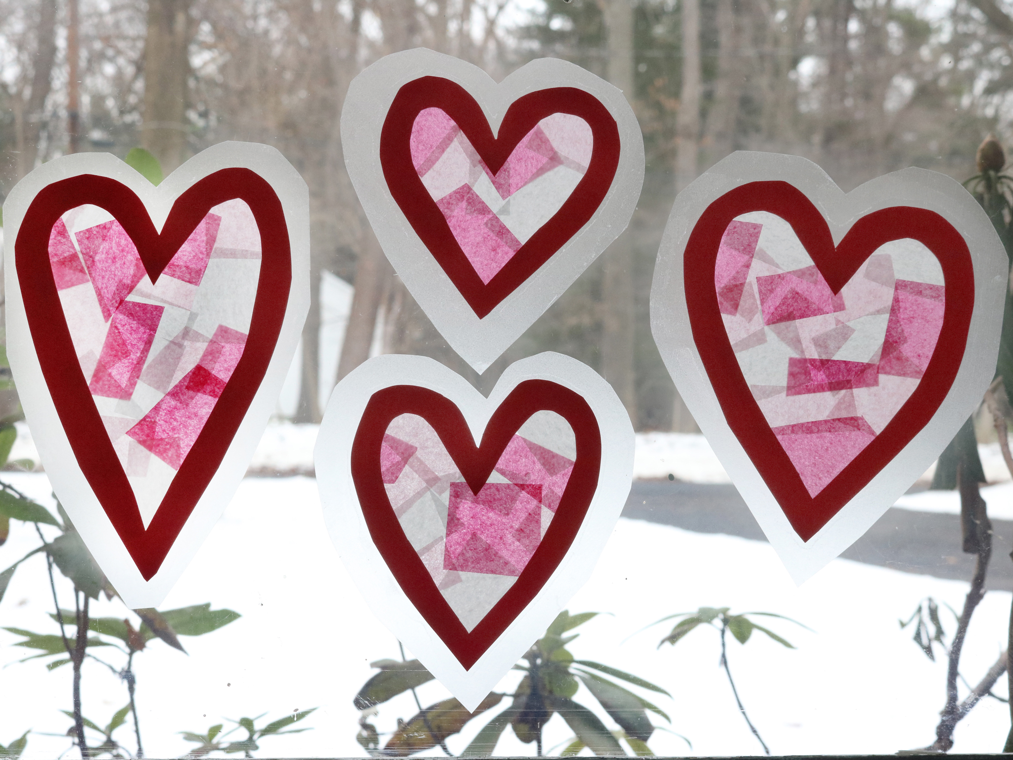 Large Pack of Valentines Day Window Clings Decorations for Valentine Day