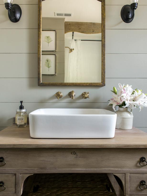 3 Vintage Furniture Makeovers For The Bathroom Diy Network Blog Made Remade - Diy Bathroom Vanity Undermount Sink
