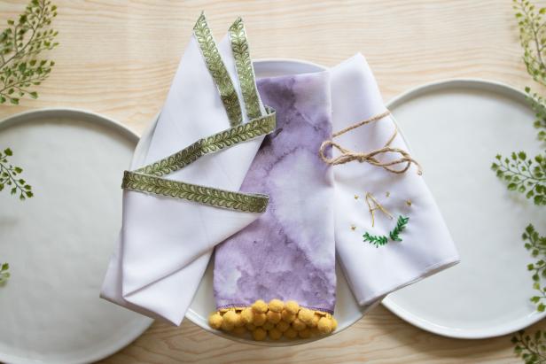 Diy Customized Wedding Napkin 1 Napkin Designed 3 Ways Diy