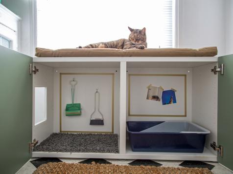 How to Turn a Standard Cabinet into a Kitty Litter Station