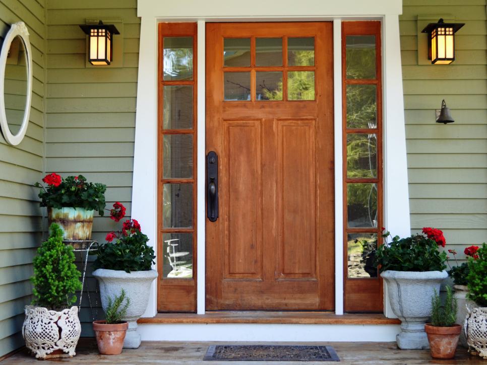 decorating front door entryway