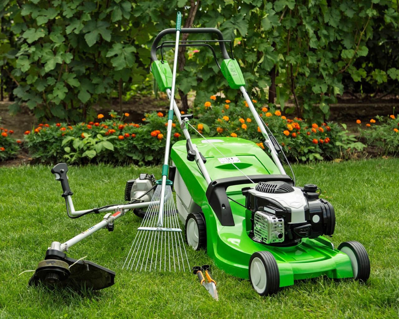 lawn maintenance equipment