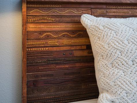 How to Make a Headboard From Upcycled Leather Belts