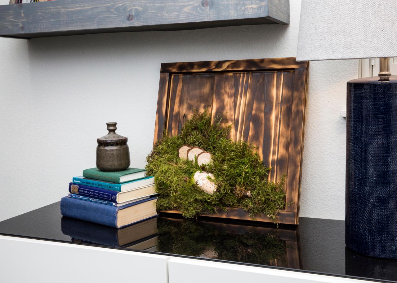 How To Make Wall Art With Moss And Wood How Tos Diy