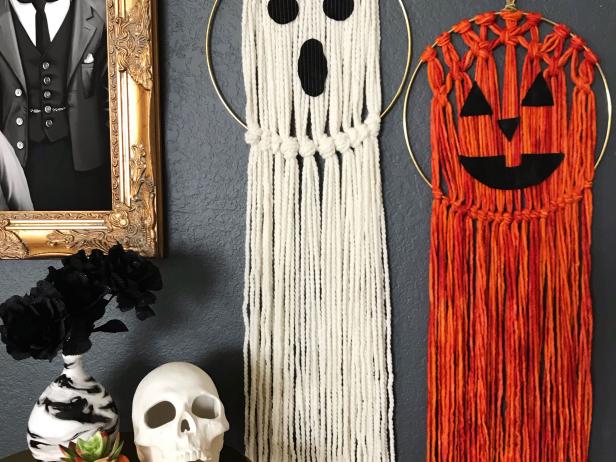 How to Make a Macrame Halloween Wall Hanging DIY