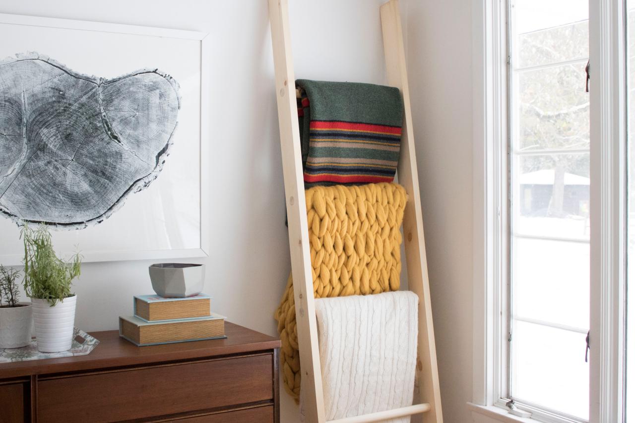 How To Build A Wooden Blanket Ladder HGTV