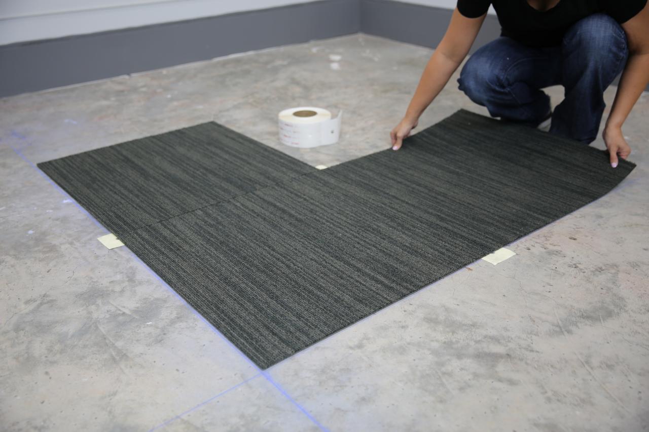 How To Install Carpet Tiles Tos Diy, Laying Carpet Next To Tile