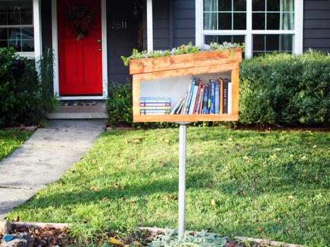 How to Build a Free Library Box With a Living Roof