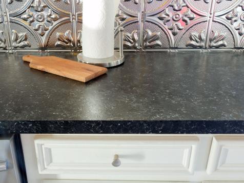 How to Paint a Laminate Countertop to Look Like Natural Stone
