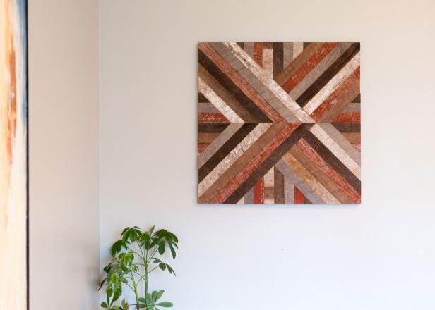Turn Barn Wood Into Art Diy Network Blog Made Remade - Artwork On Barn Board Wall