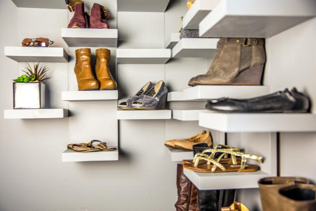 Make Shoe Storage Display Shelves 