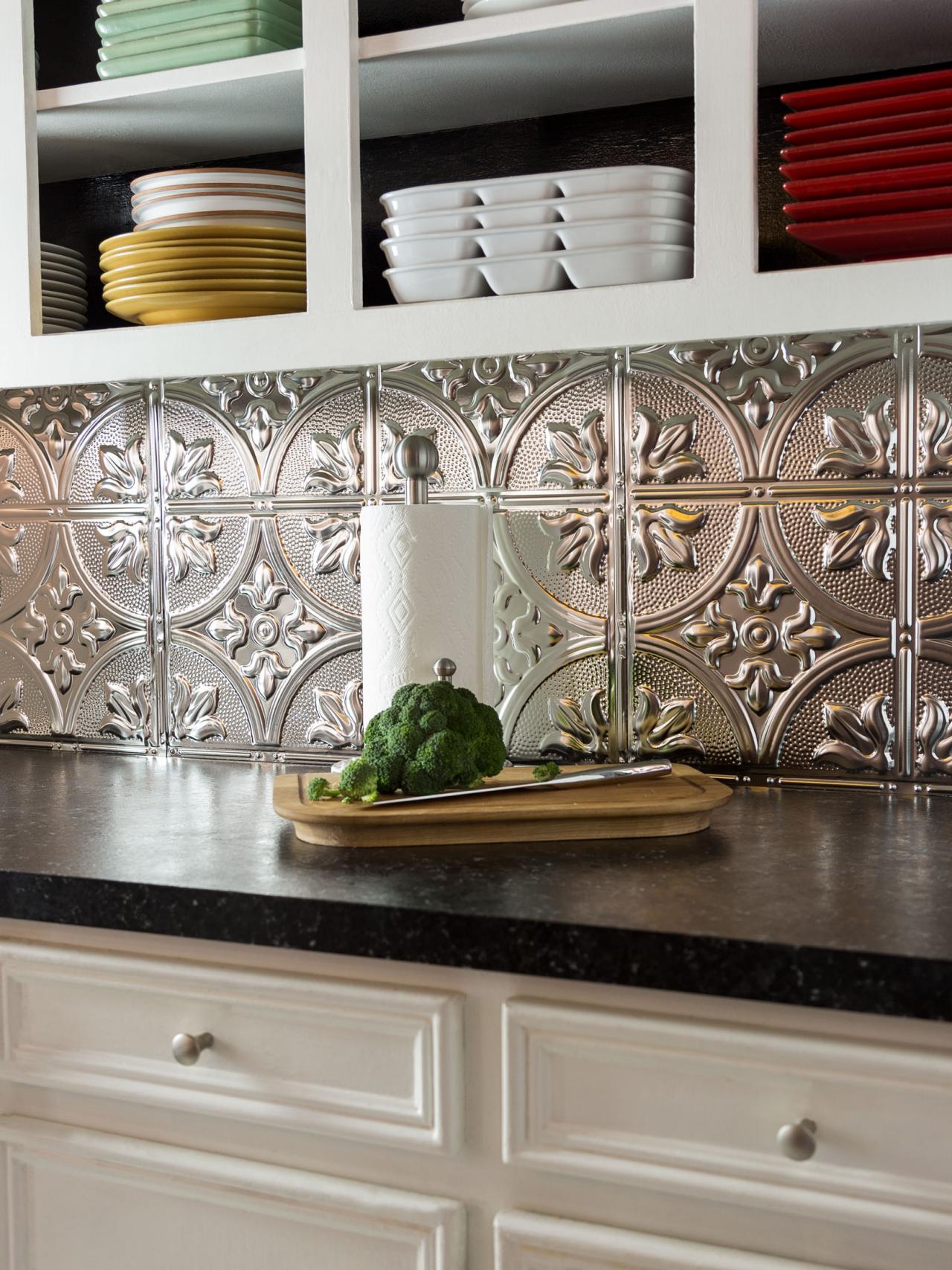 How To Install A Tin Tile Backsplash How Tos Diy