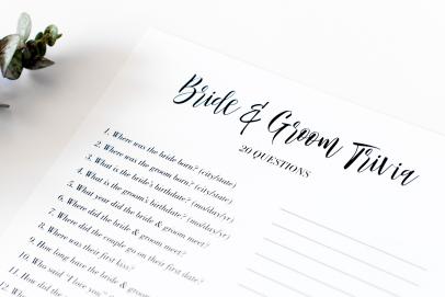 Bridal Shower Games and Activities | DIY