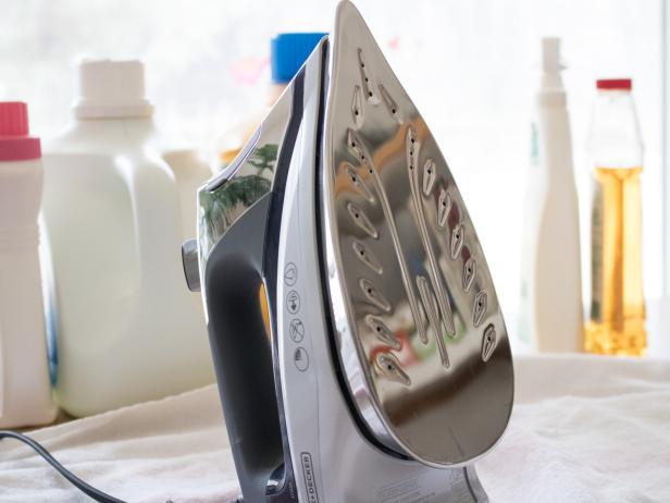 Cleaning your clothing iron.