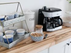 Countertop Coffee and Snack Station
