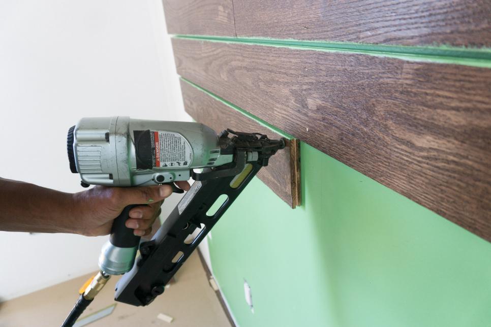 How To Install a Planked Platform Headboard Wall DIY