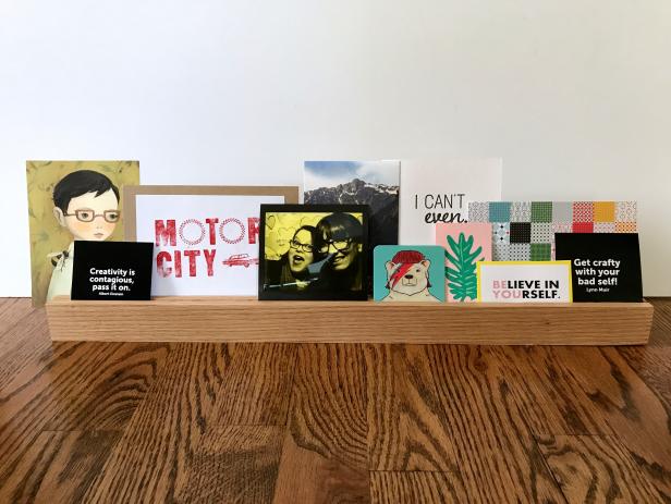 DIY Wooden Picture Display Rail 