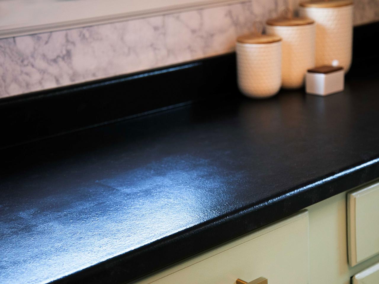 How to Paint Laminate Countertops to Look Like Stone | DIY