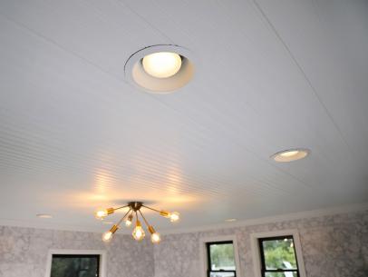 How To Replace A Drop Ceiling With, How To Fix Ceiling Around Light Fixture