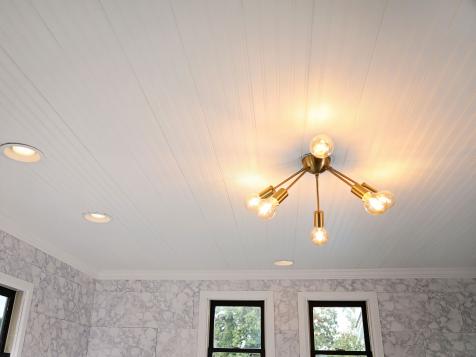 How to Replace a Drop Ceiling With Beadboard Paneling