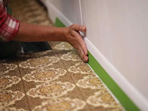How to Paint Old Vinyl Floors to Look Like New Tile | DIY