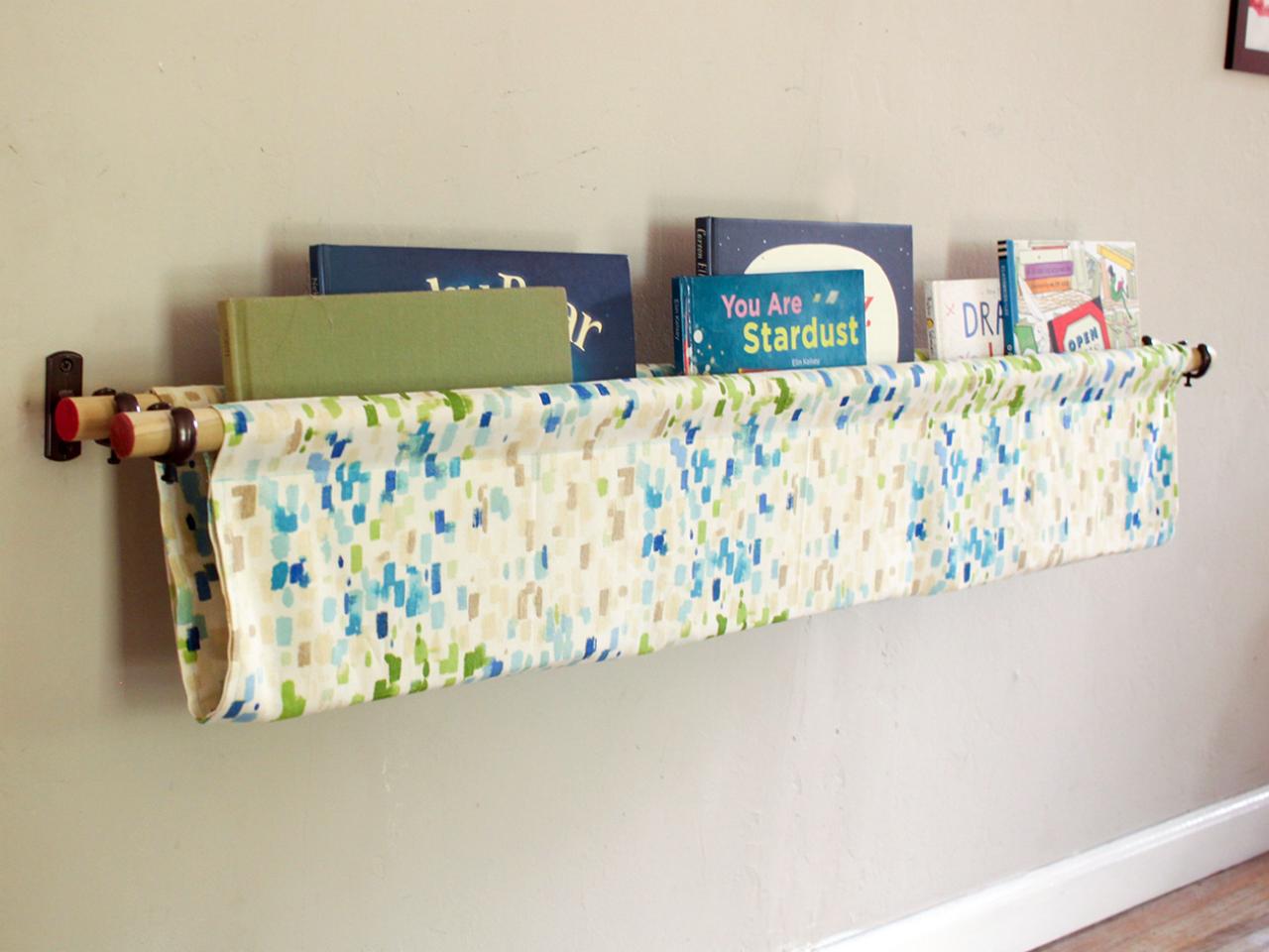 How To Make A Fabric Book Shelf How Tos Diy