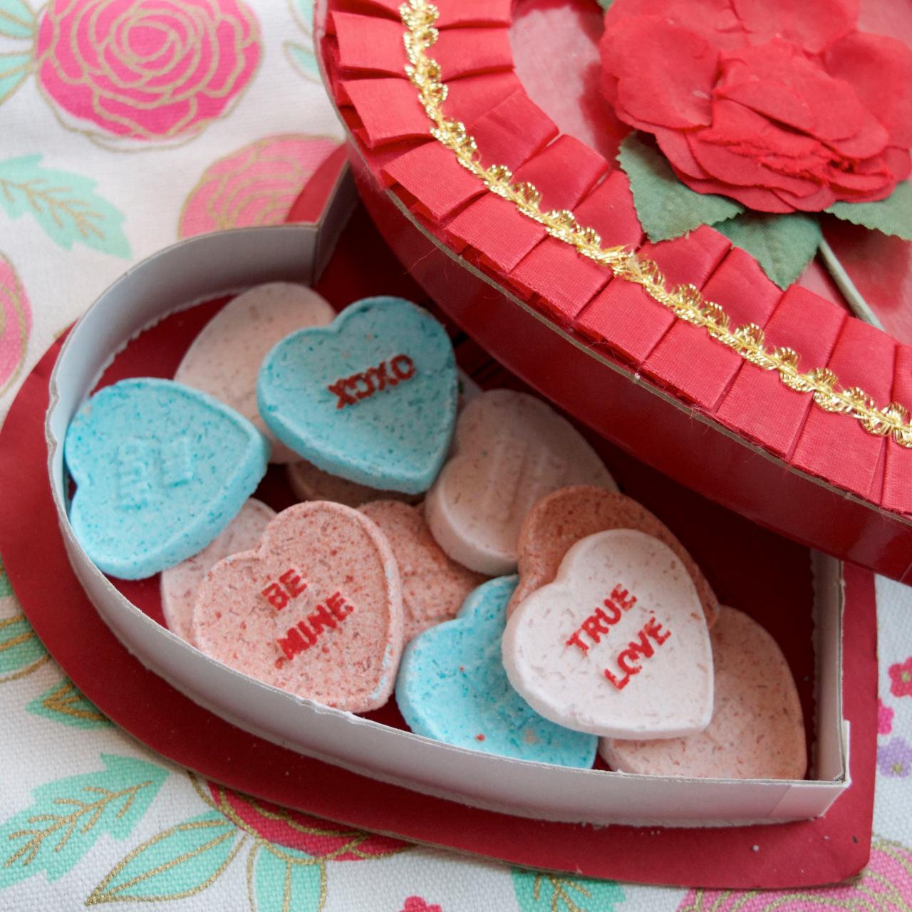 Love heart bath bombs hotsell