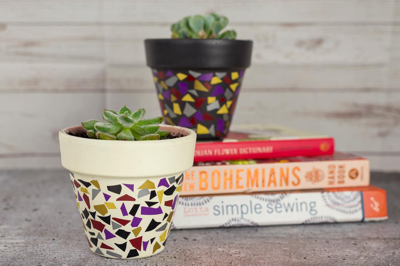 Terrazzo Pots Are a Quick and Easy Craft Project DIY