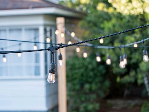 Liberated Gardener  String lights outdoor diy, String lights