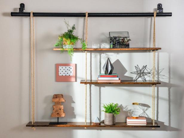 How To Make Rope Shelving Diy