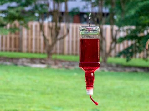 How to Turn a Liquor Bottle Into a Hummingbird Feeder