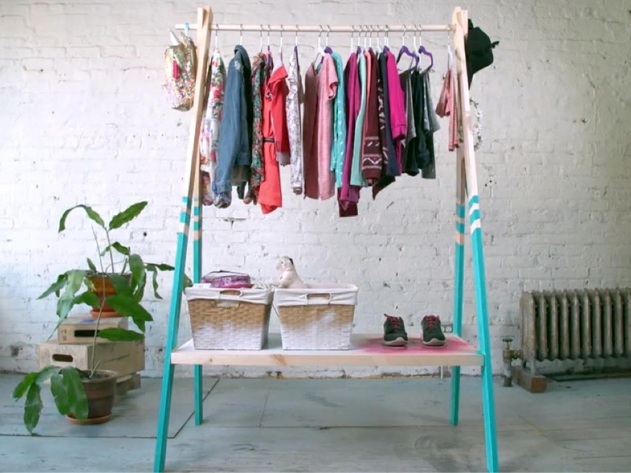 How To Build An A Frame Clothing Rack Diy, Wooden Clothes Rack Plans