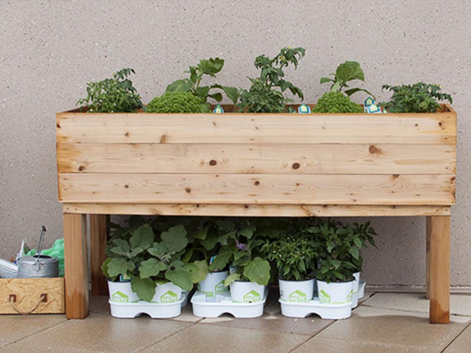 How To Build An Elevated Wooden Planter, How To Make Wooden Box For Herb Garden