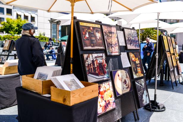 Outdoor Art Gallery on Union Square, San Francisco