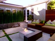A fire pit can provide a focal point as well as add value to a home