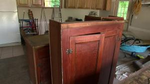 Using Vintage Kitchen Cabinets