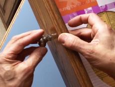 DIY shows viewers how to add new life to kitchen cabinets by simply installing new hardware.